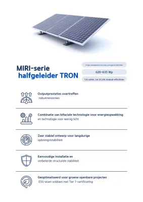 Promotie van blauwe moderne zonnepanelen