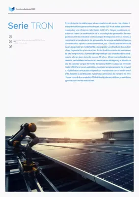 Anuncio solar moderno blanco