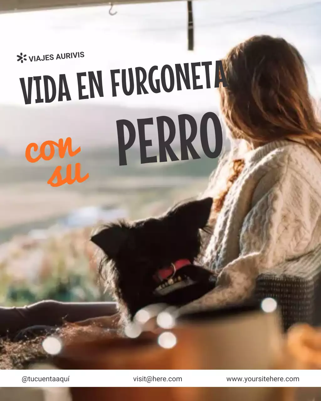 Publicación de Instagram de un anuncio de viajes amarillo y divertido