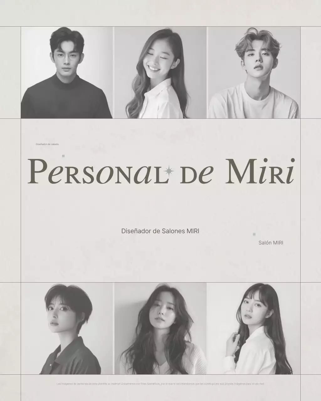 Promoción del blog de belleza moderna beige