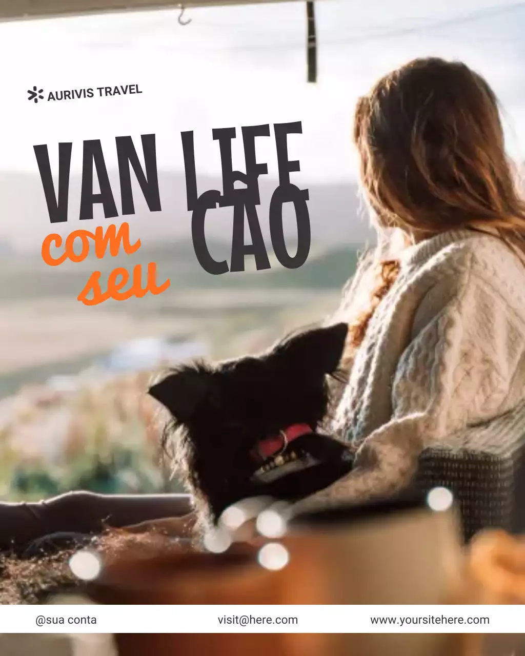 Publicação de anúncio de viagem divertida em amarelo no Instagram