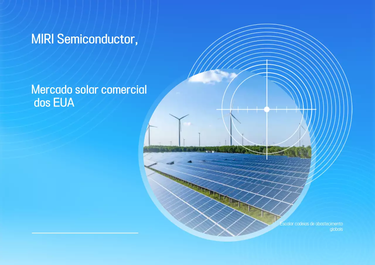 Anúncio de Energia Renovável Moderna Azul-Céu