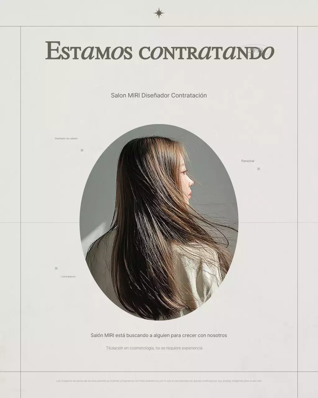 Promoción del blog de belleza moderna beige