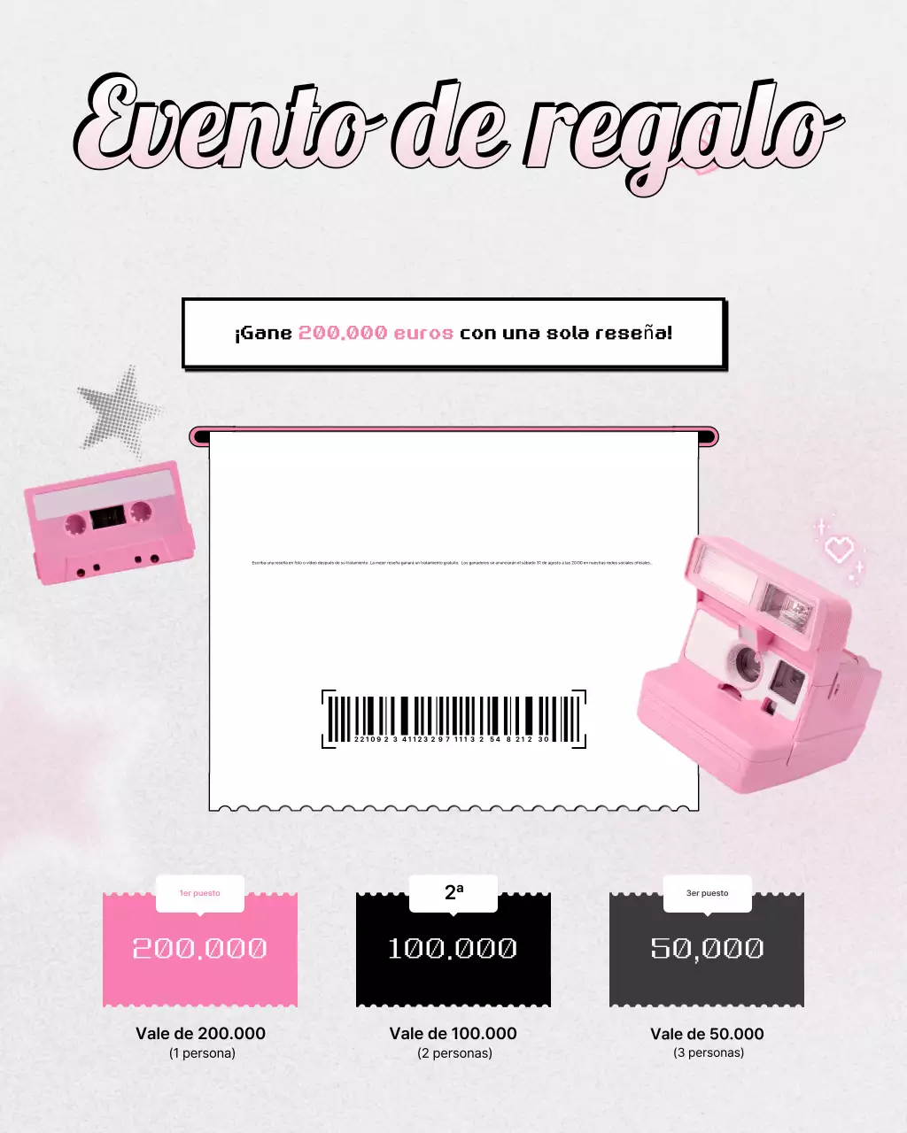 Promoción de peluquería Pink Kitsch