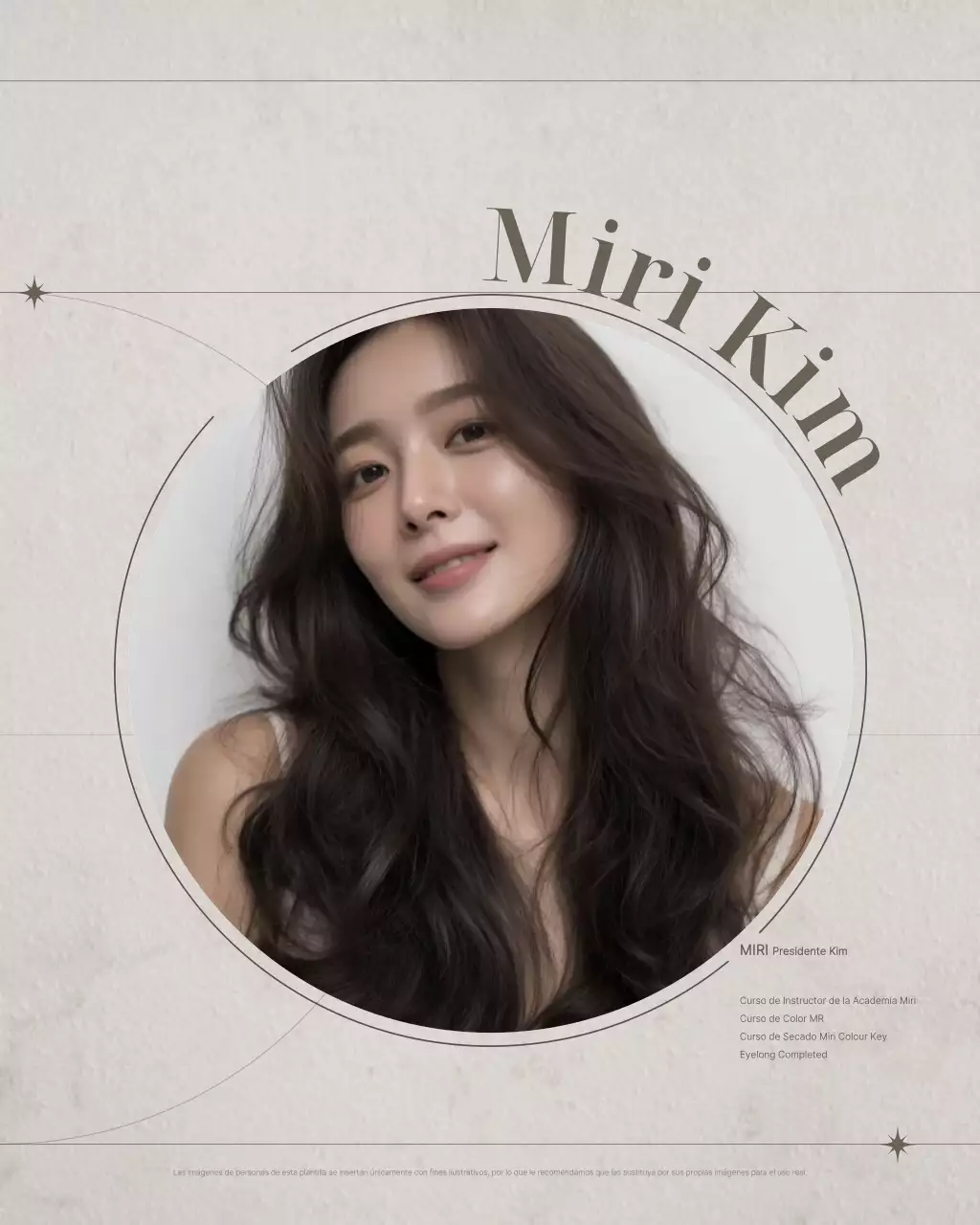 Promoción del blog de belleza moderna beige