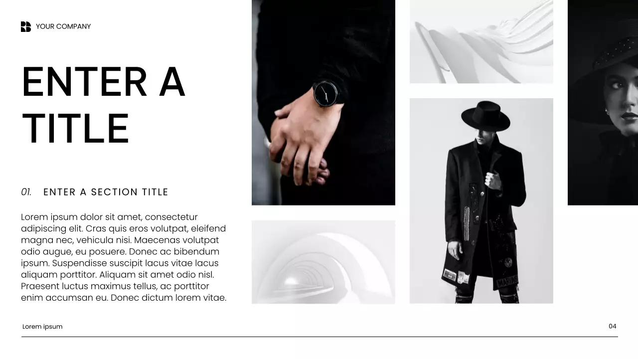 White Minimalist Marketing Presentation