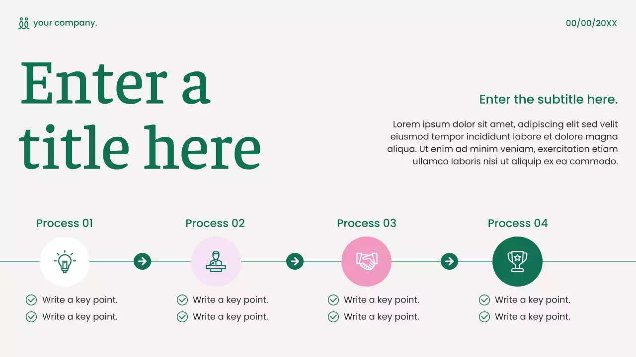 Green Minimalist Marketing Presentation