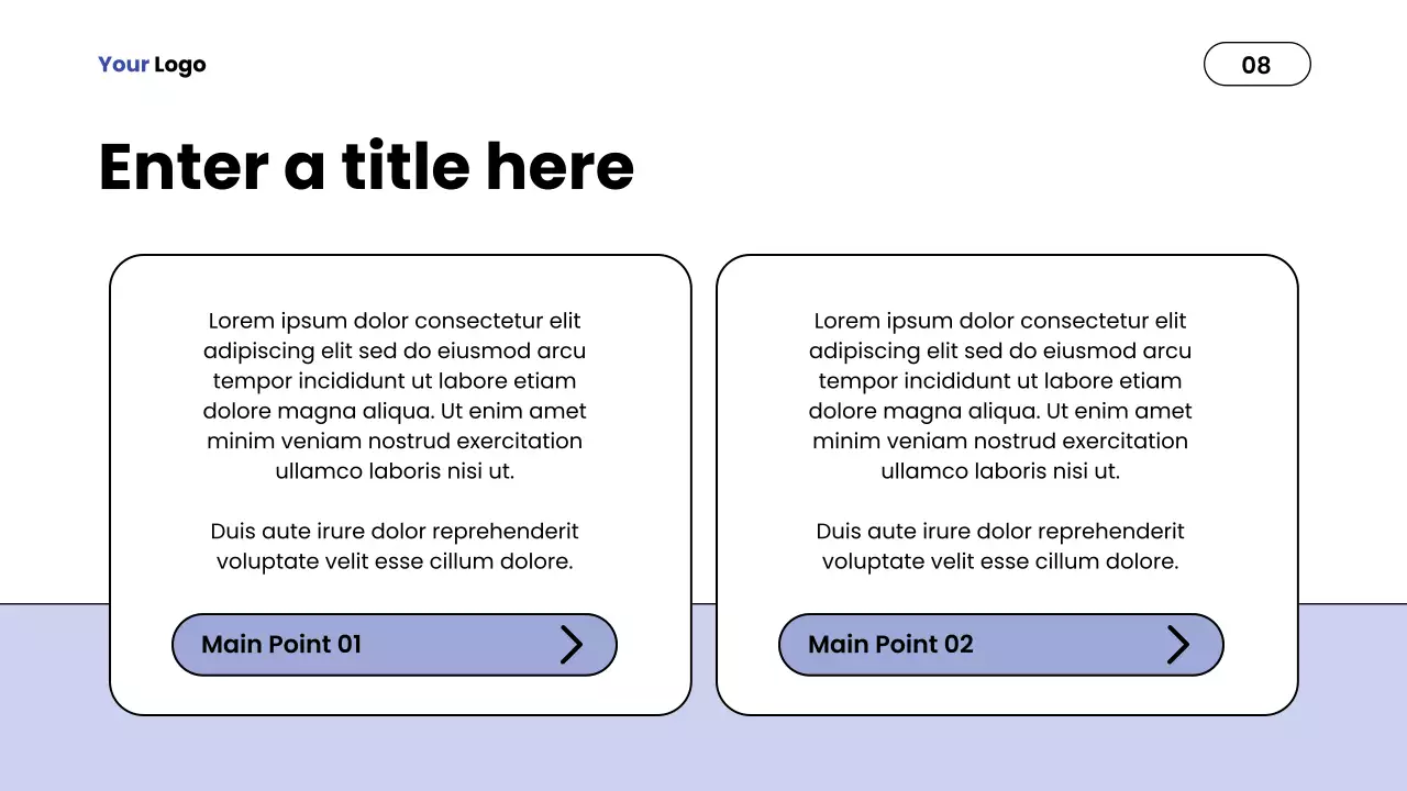 Blue Minimalist Report Presentation