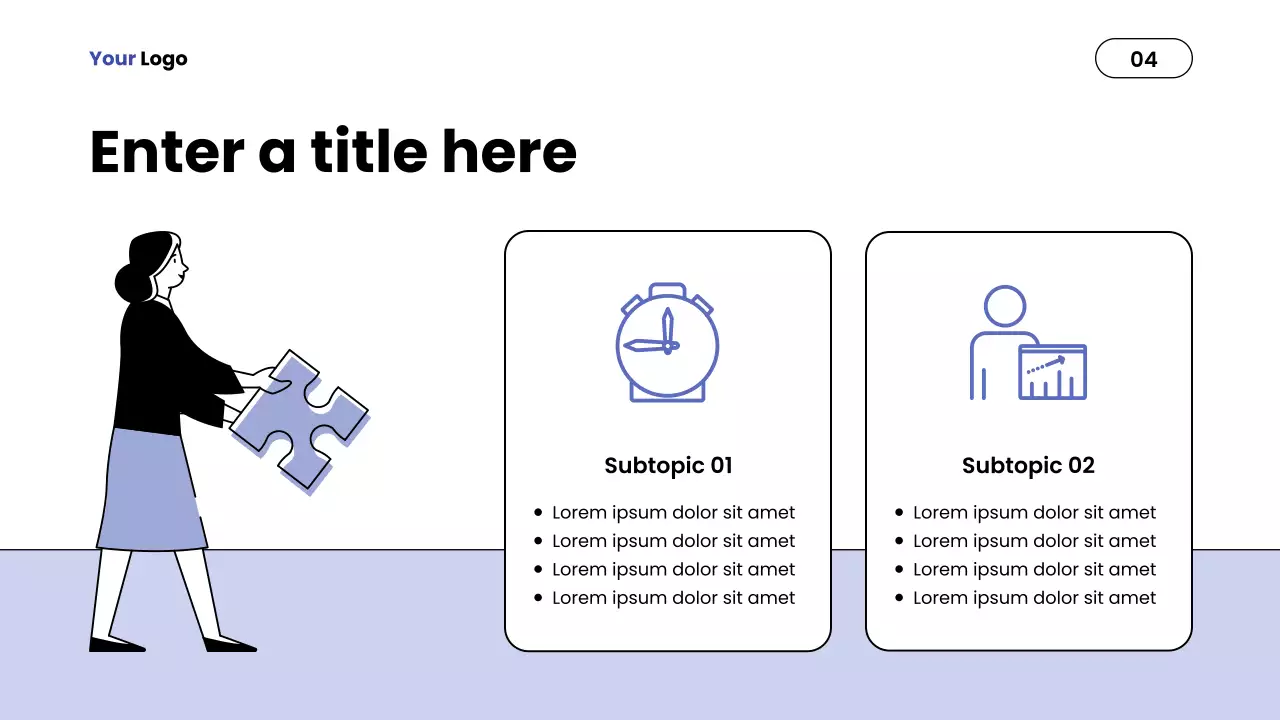 Blue Minimalist Report Presentation