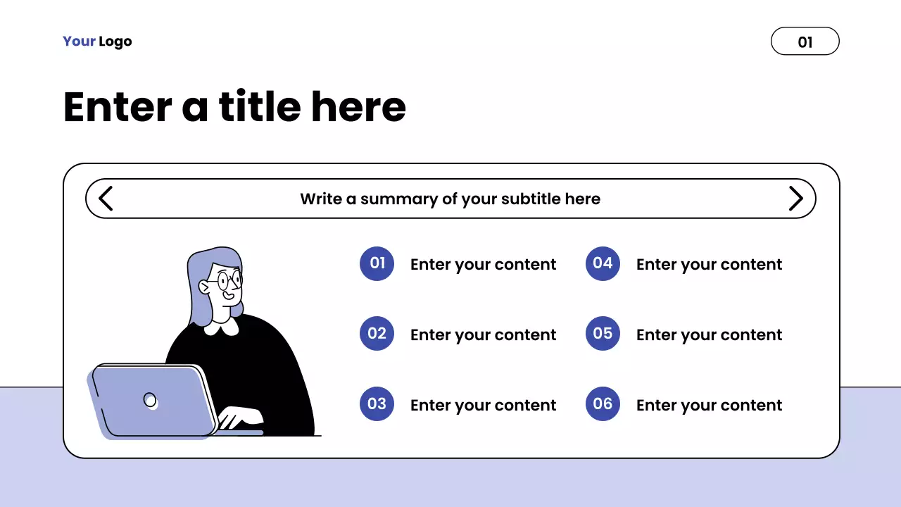 Blue Minimalist Report Presentation