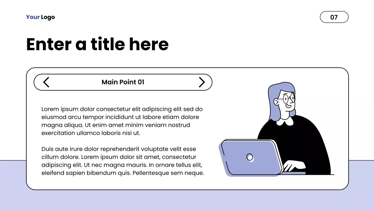 Blue Minimalist Report Presentation