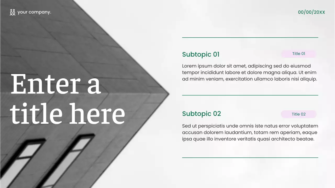 Green Minimalist Marketing Presentation