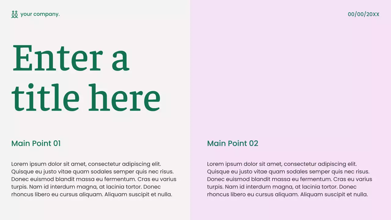 Green Minimalist Marketing Presentation