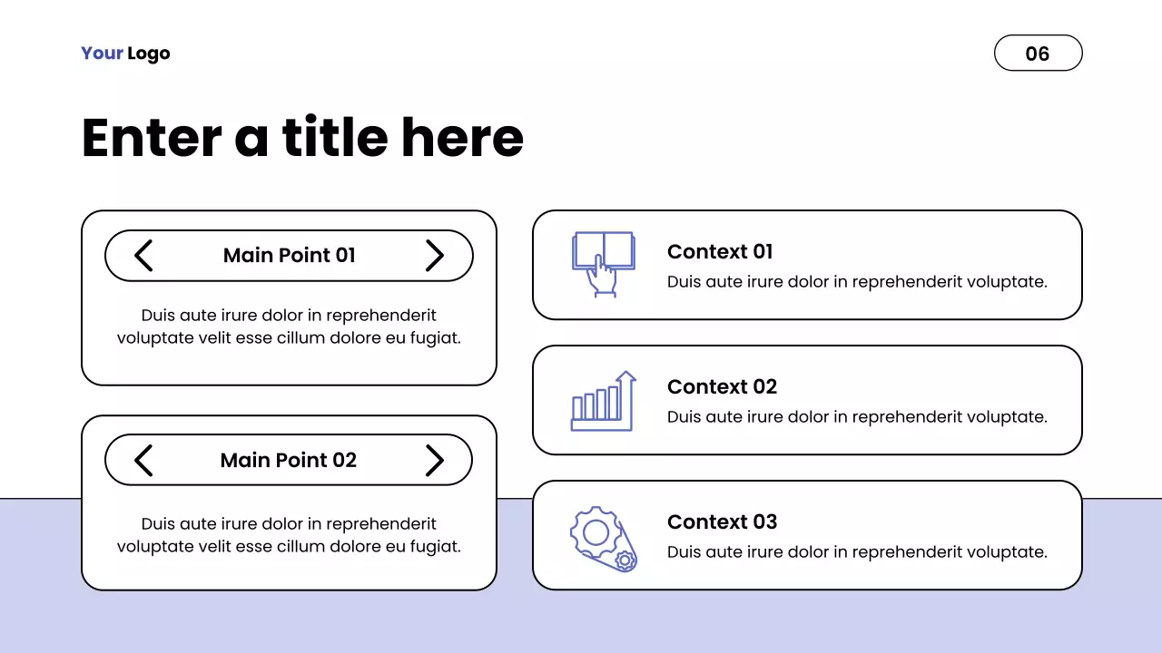 Blue Minimalist Report Presentation