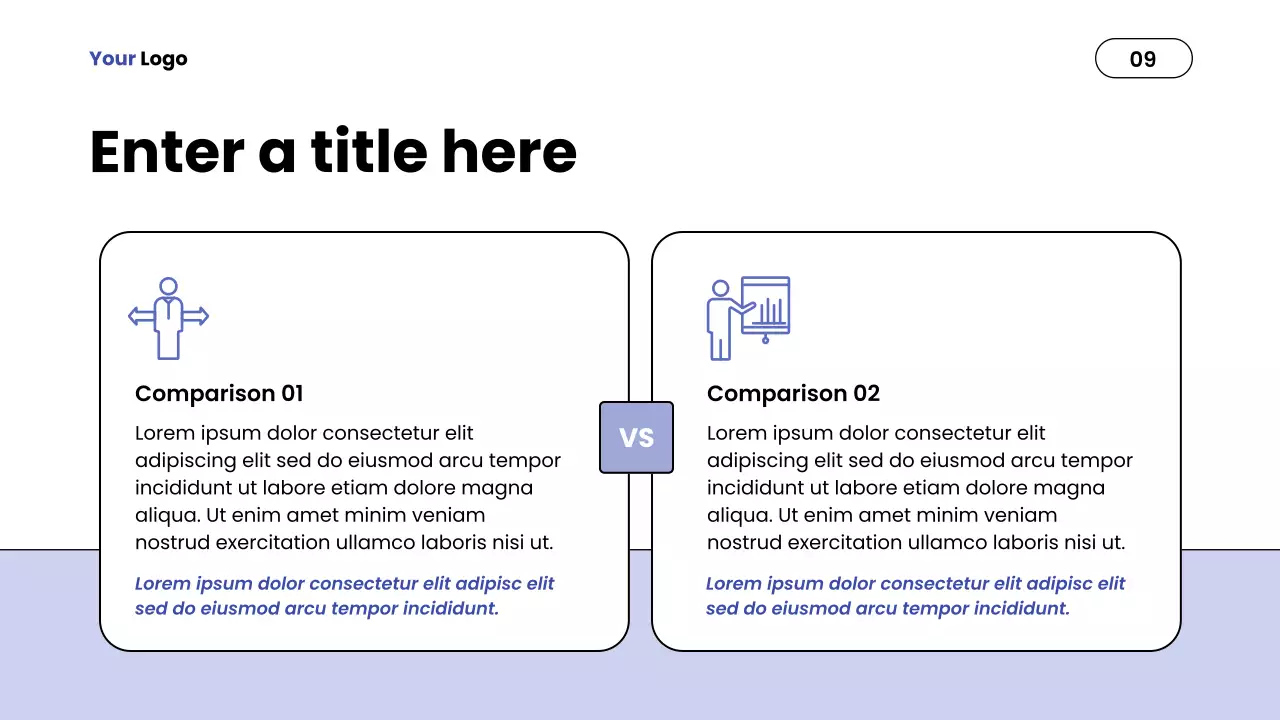 Blue Minimalist Report Presentation