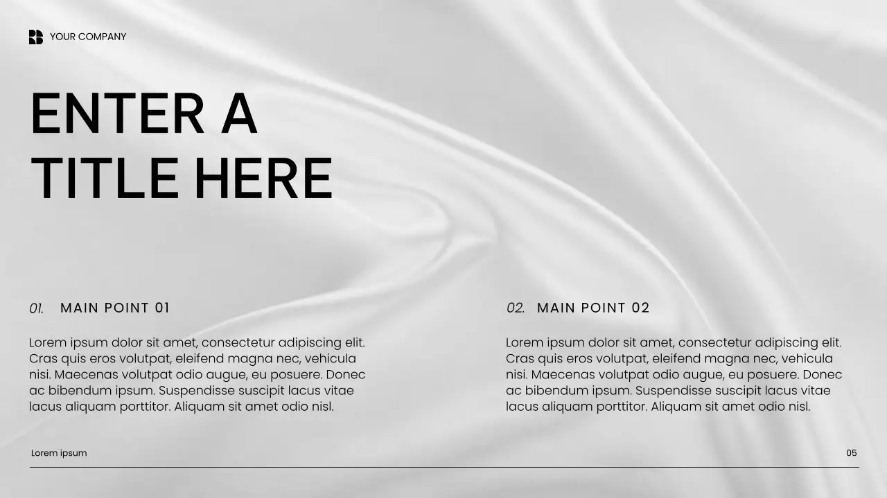 White Minimalist Marketing Presentation