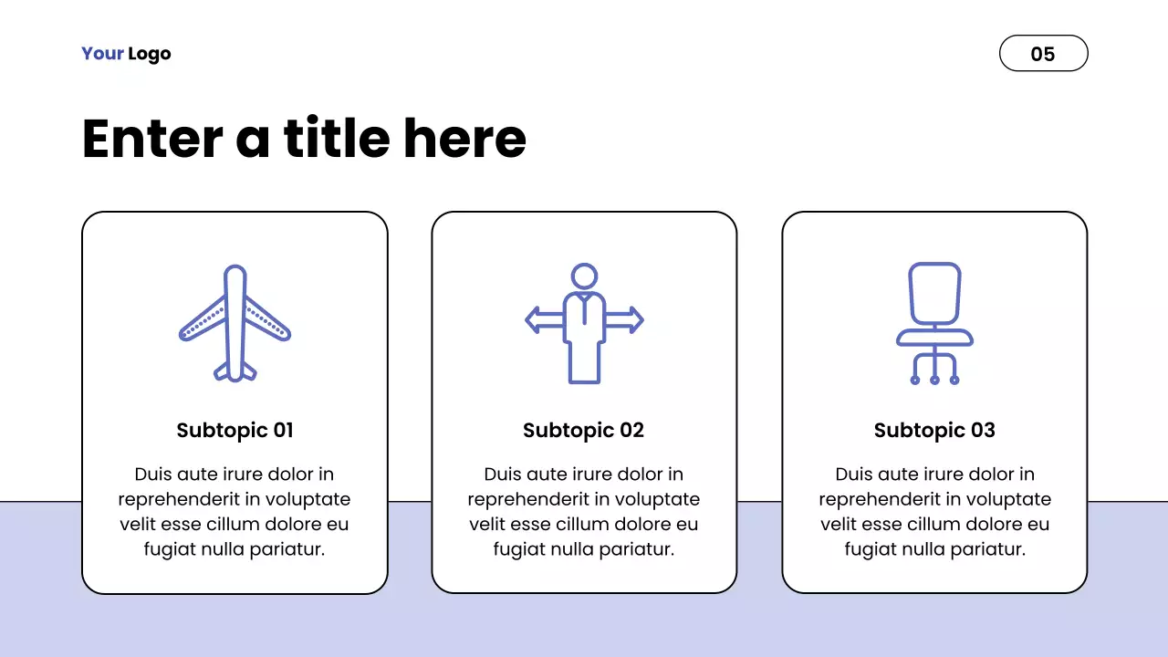 Blue Minimalist Report Presentation