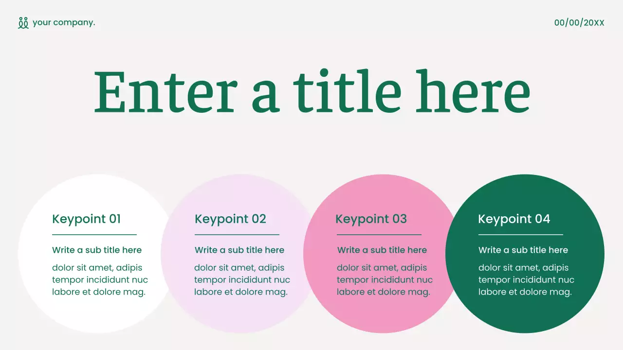 Green Minimalist Marketing Presentation