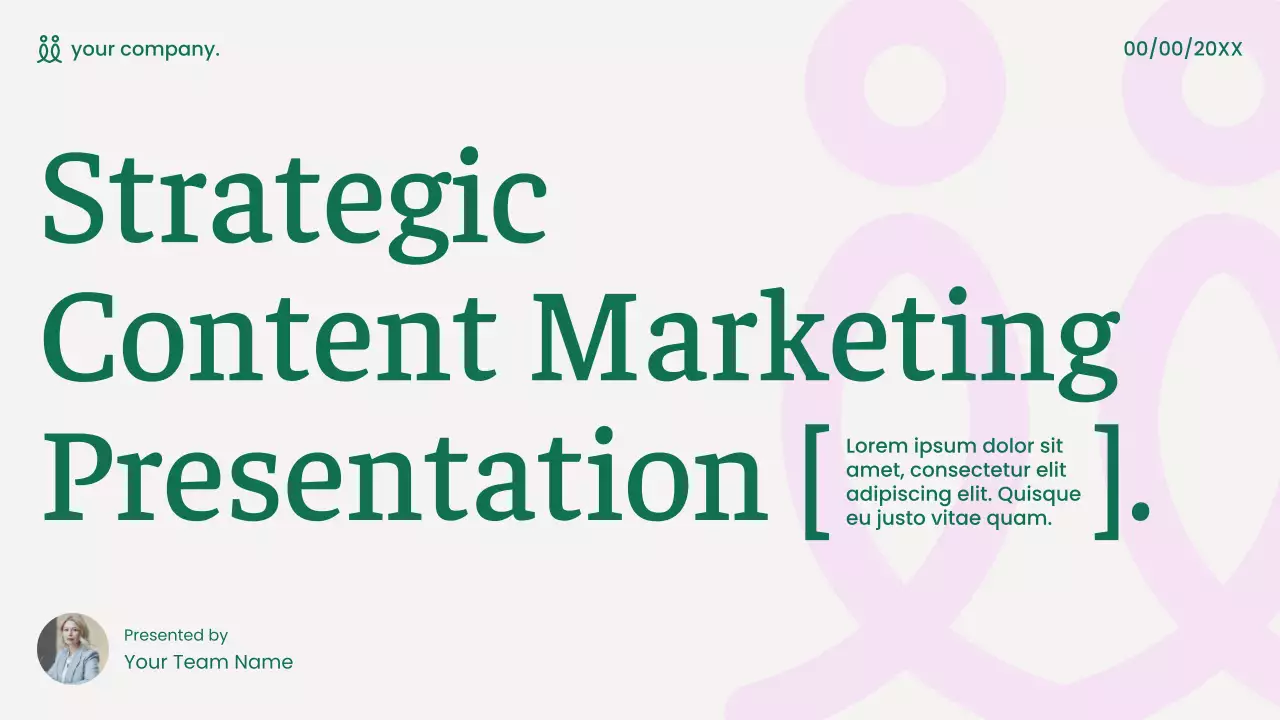 Green Minimalist Marketing Presentation