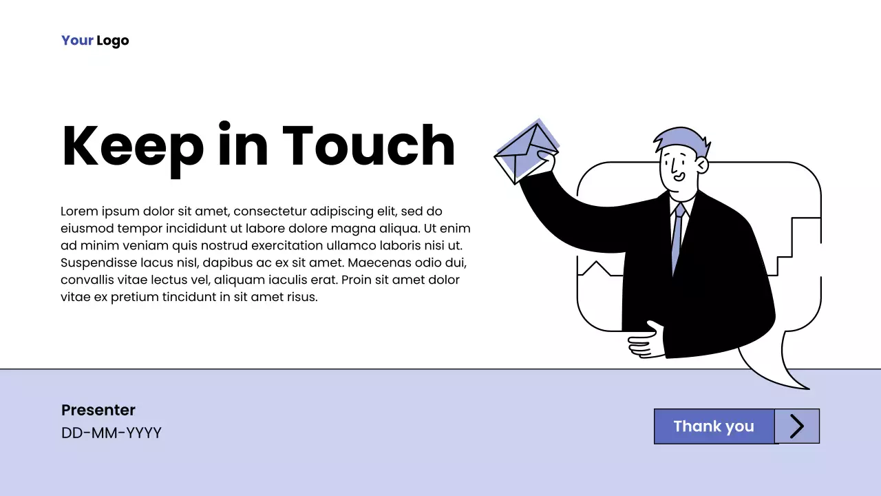 Blue Minimalist Report Presentation