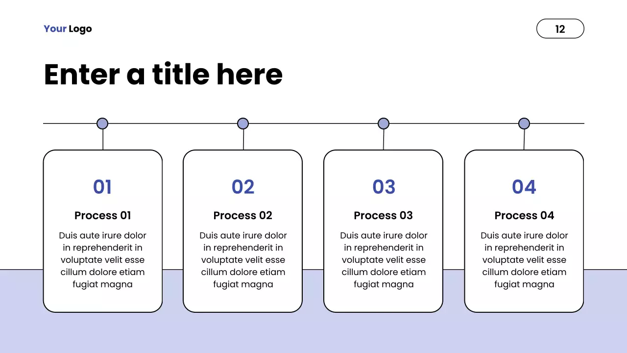 Blue Minimalist Report Presentation