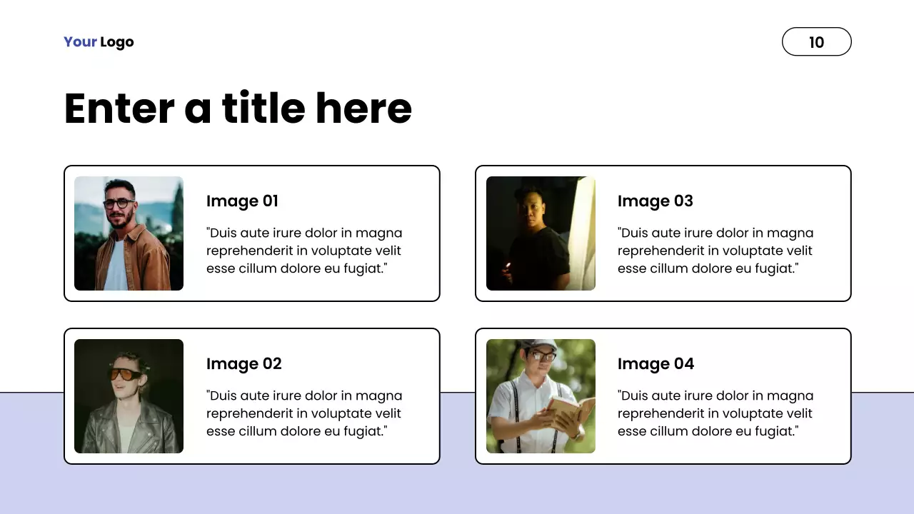 Blue Minimalist Report Presentation