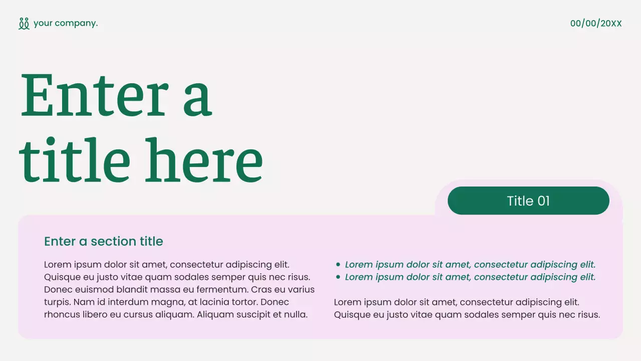 Green Minimalist Marketing Presentation