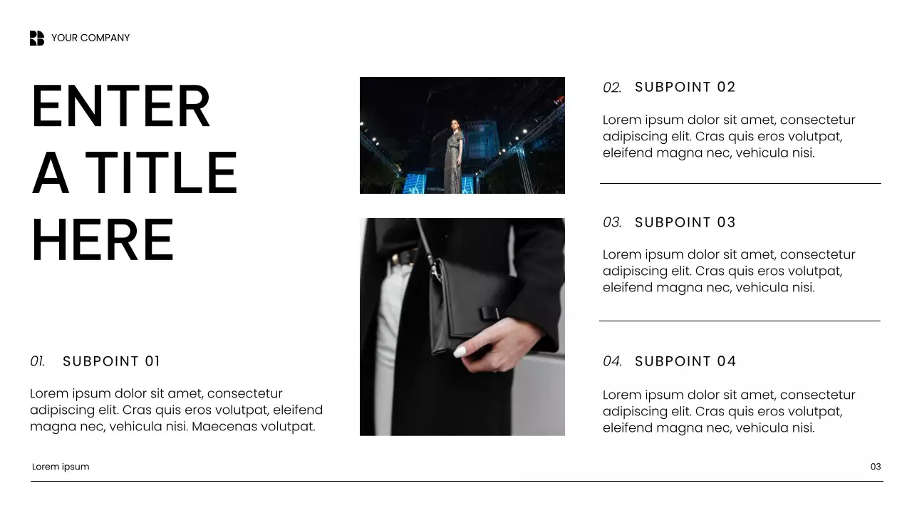 White Minimalist Marketing Presentation