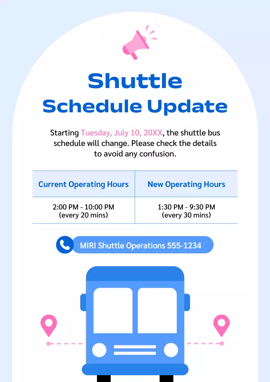 thông báo giao thông hiện đại màu xanh