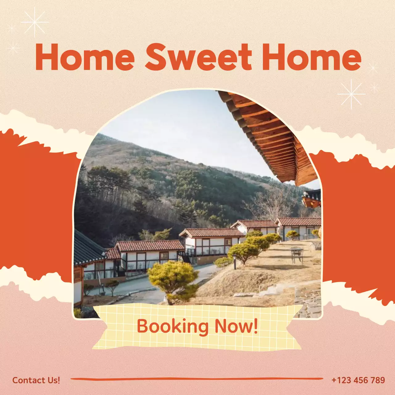 홈 예약을 위한 간단한 디자인의 인스타그램 피드