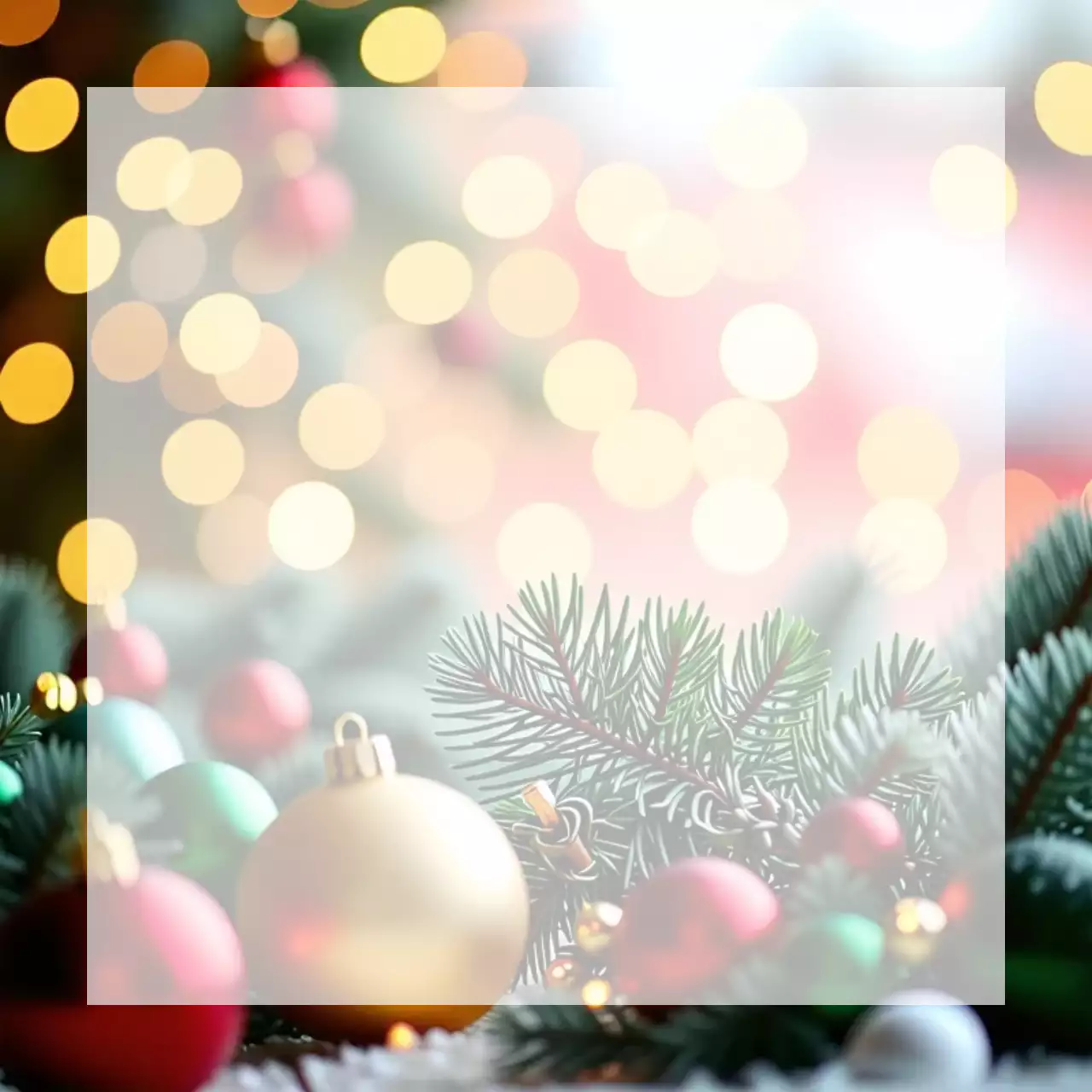 골드 아기자기한 크리스마스 포토프레임