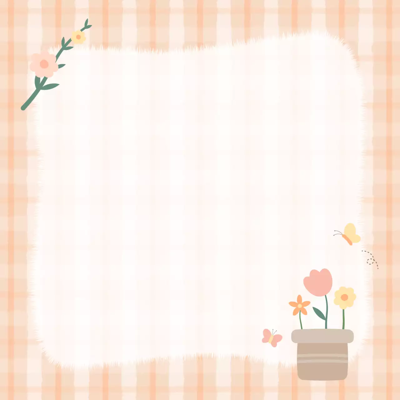 오렌지 아기자기한 봄꽃화분