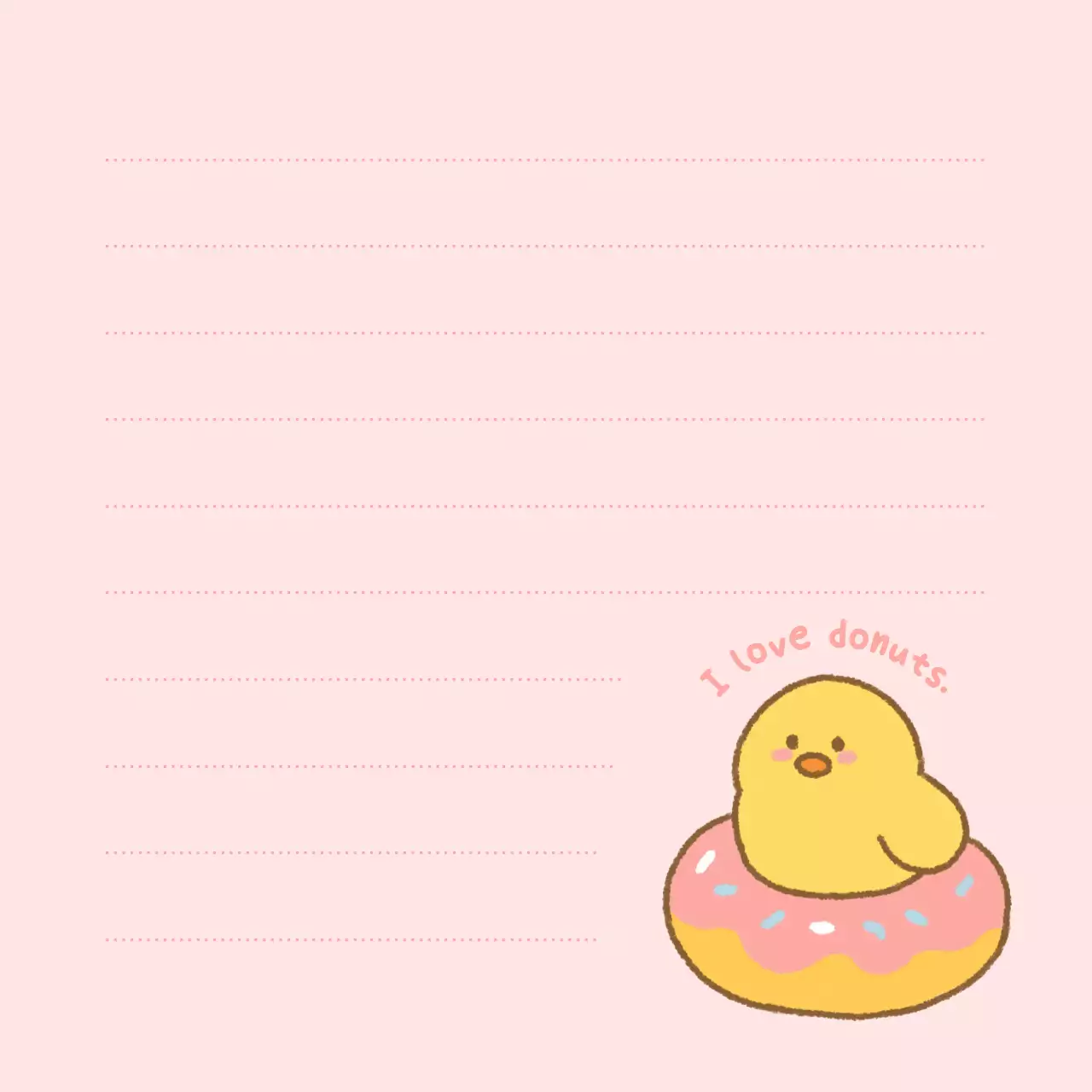 아기자기 도넛새