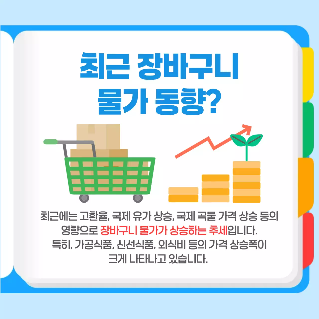 장바구니 물가 상승 경제 상식