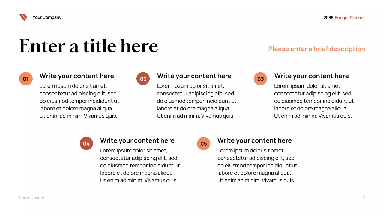 Black Modern Budget Planner Presentation