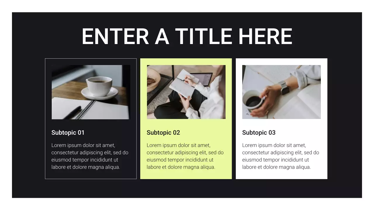 노란색 모던 예산 계획 프레젠테이션