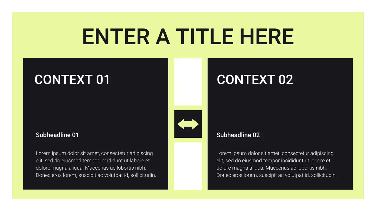 노란색 모던 예산 계획 프레젠테이션