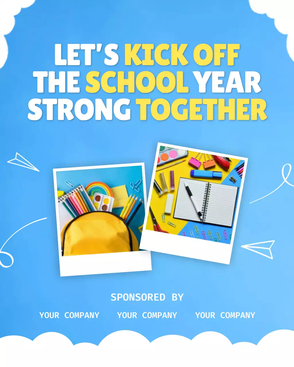 Blue Modern School Promotion Instagram Post