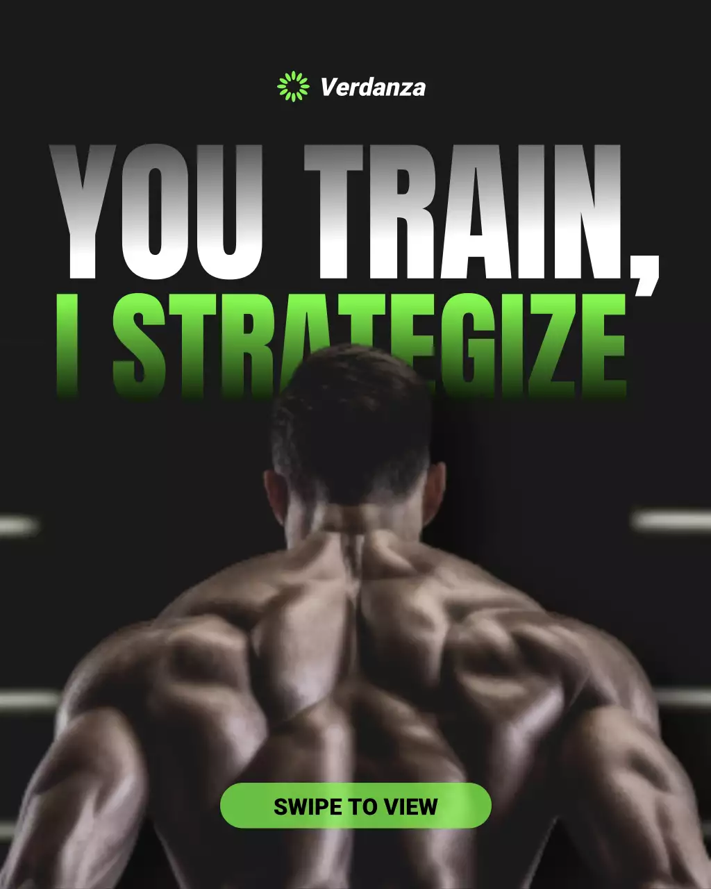 Black Bold Fitness Promotion Instagram Post