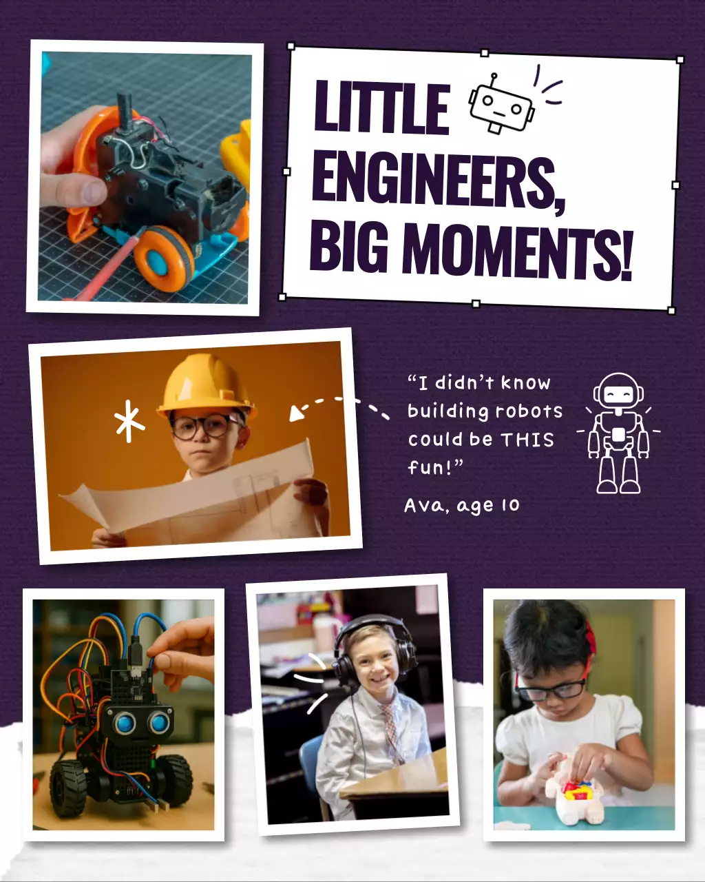 Purple Playful Robotics Moment Instagram Post