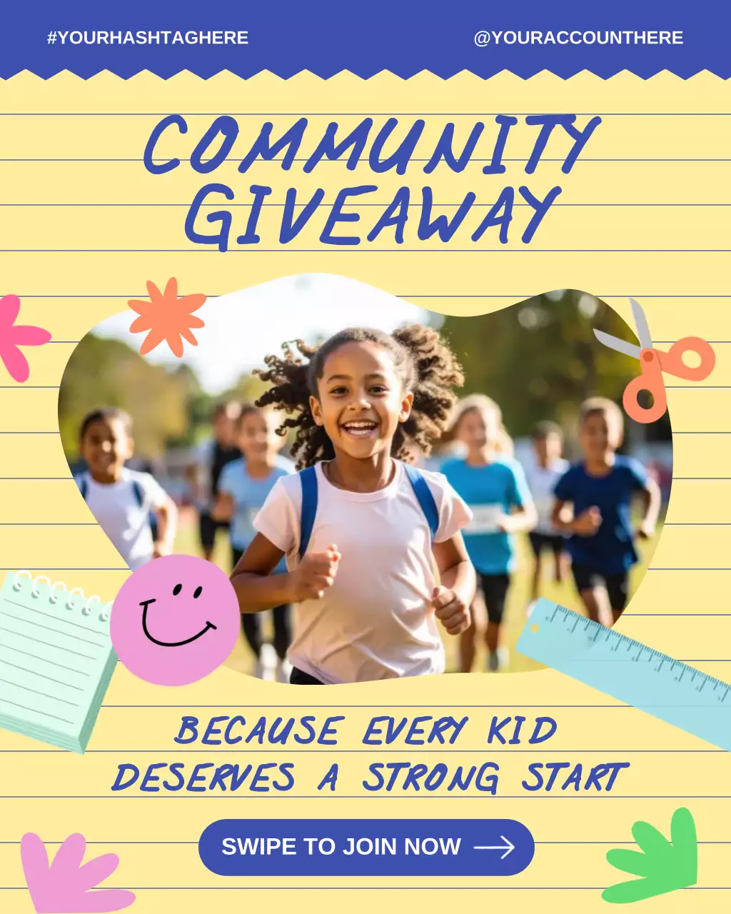 Back to School Community Giveaway Instagram Post