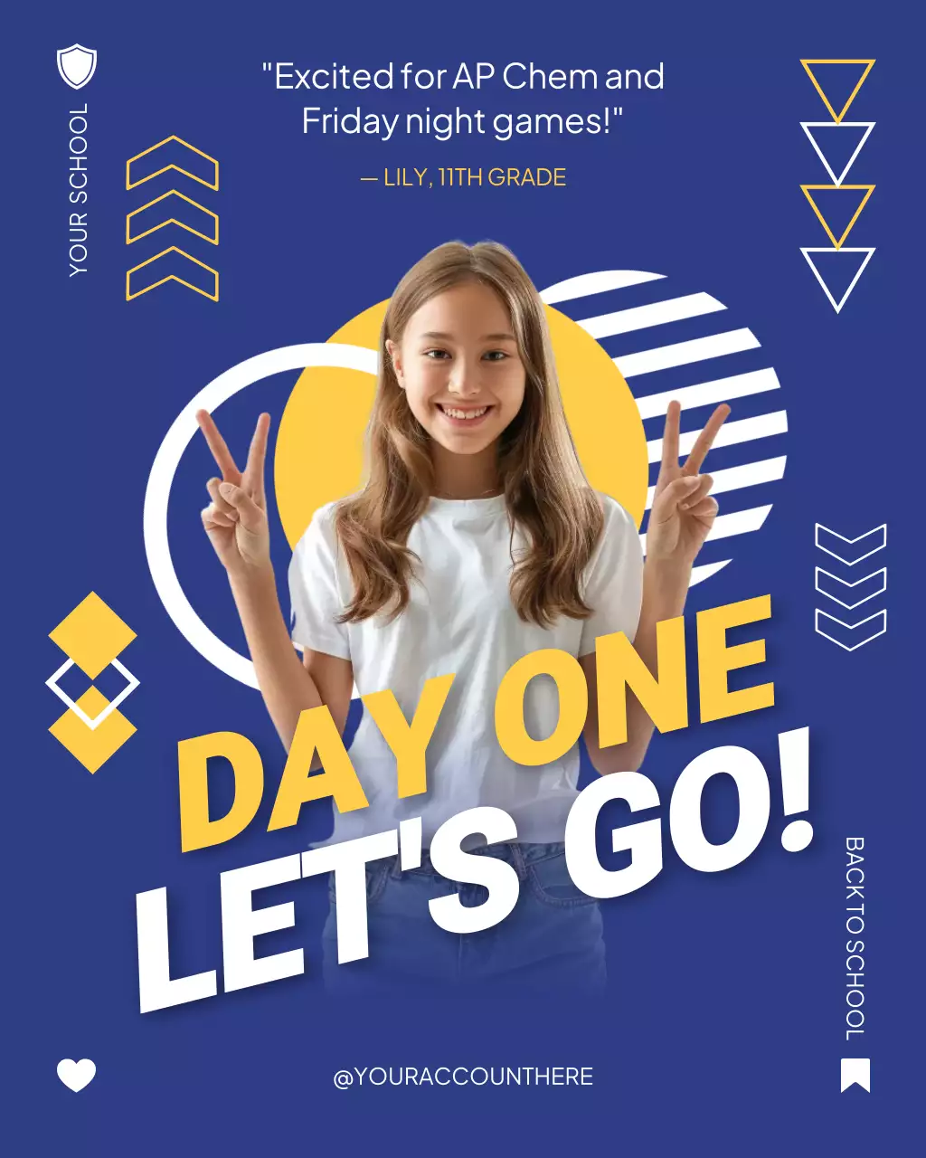 Back to School for High School Students Instagram Post