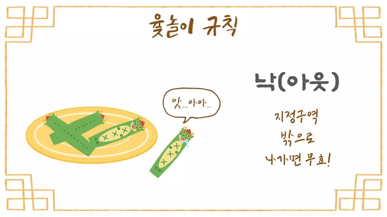 베이지 아기자기한 명절 윷놀이 수업자료