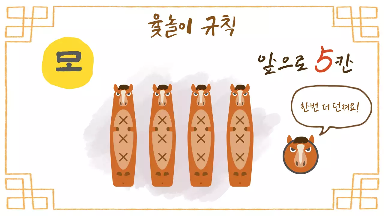 베이지 아기자기한 명절 윷놀이 수업자료