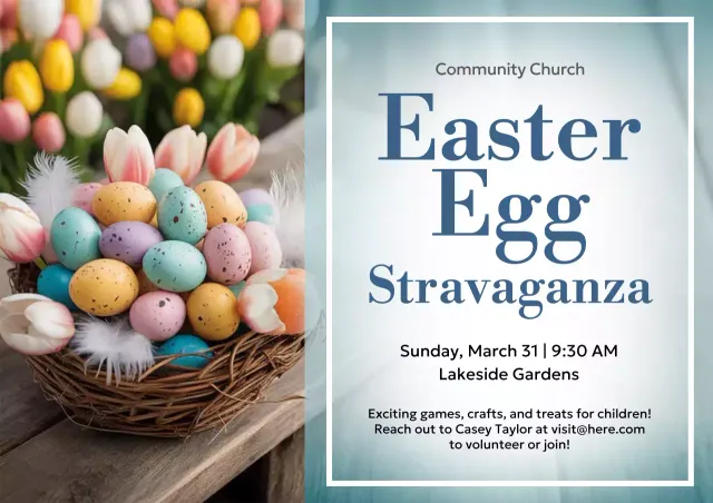 Colourful Traditional Easter Event Poster