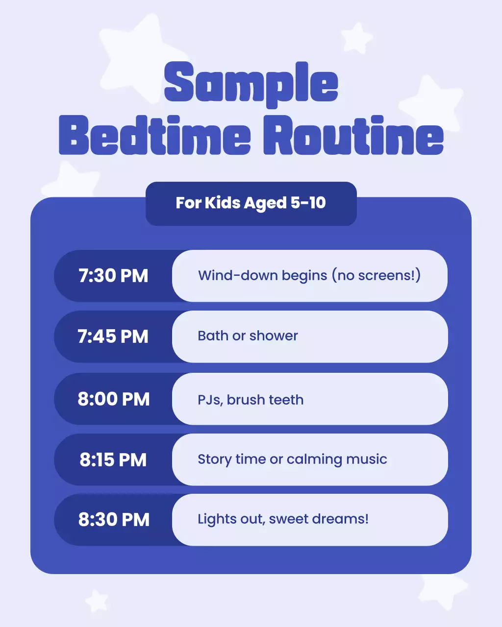 Blue Illustrative Children Sleep Parental Guidance Instagram Carousel Post