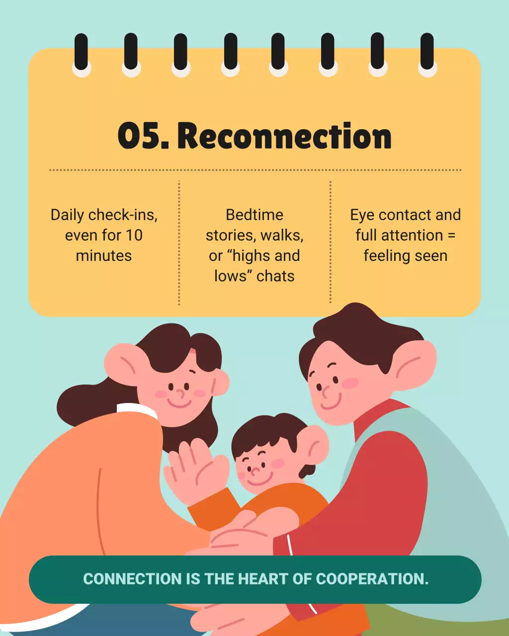 Yellow and Green Illustrative Parenting Guidance Instagram Carousel Post