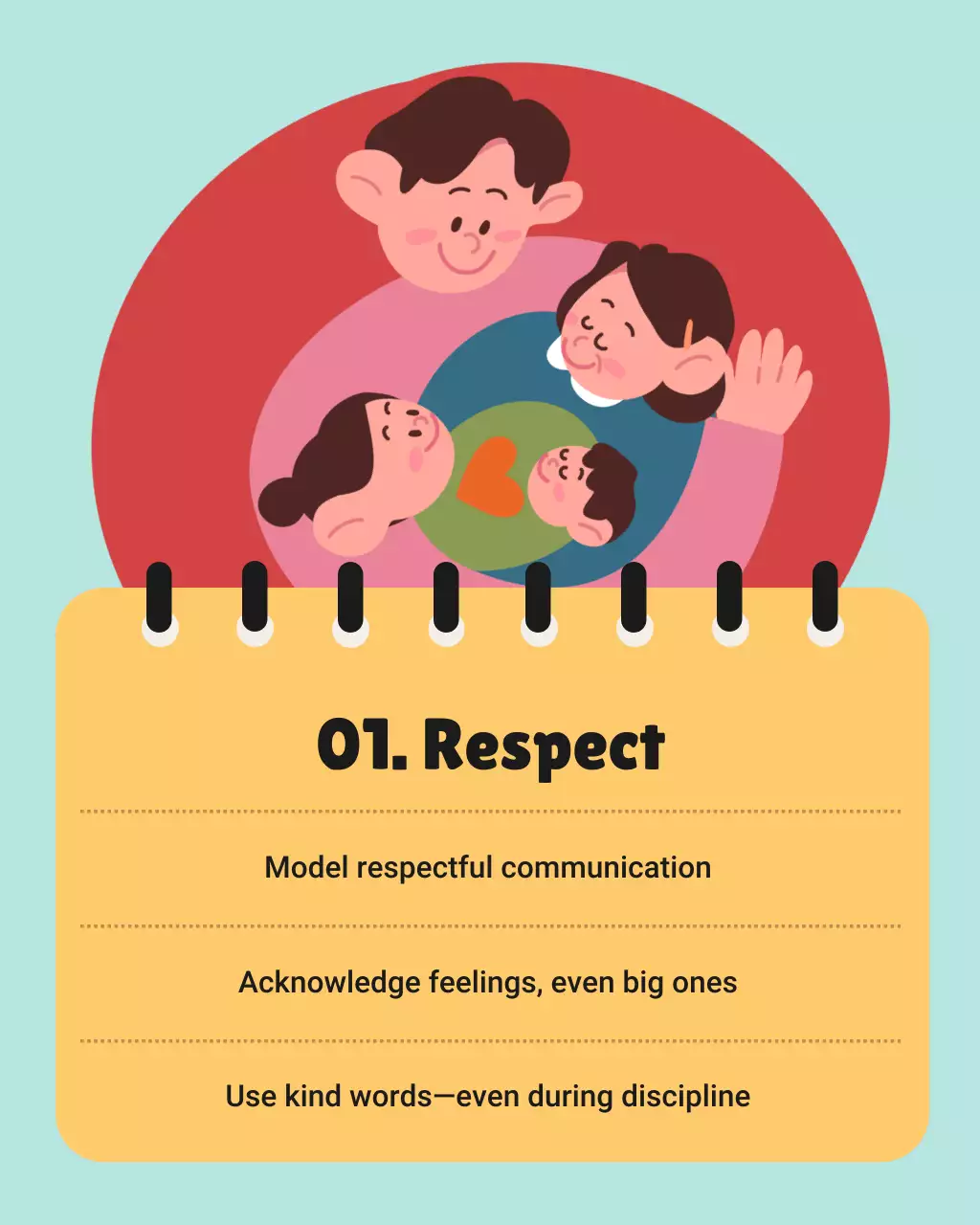 Yellow and Green Illustrative Parenting Guidance Instagram Carousel Post