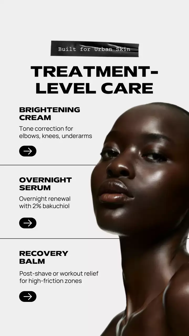 Grey Modern Skincare Promotion Instagram Story Post