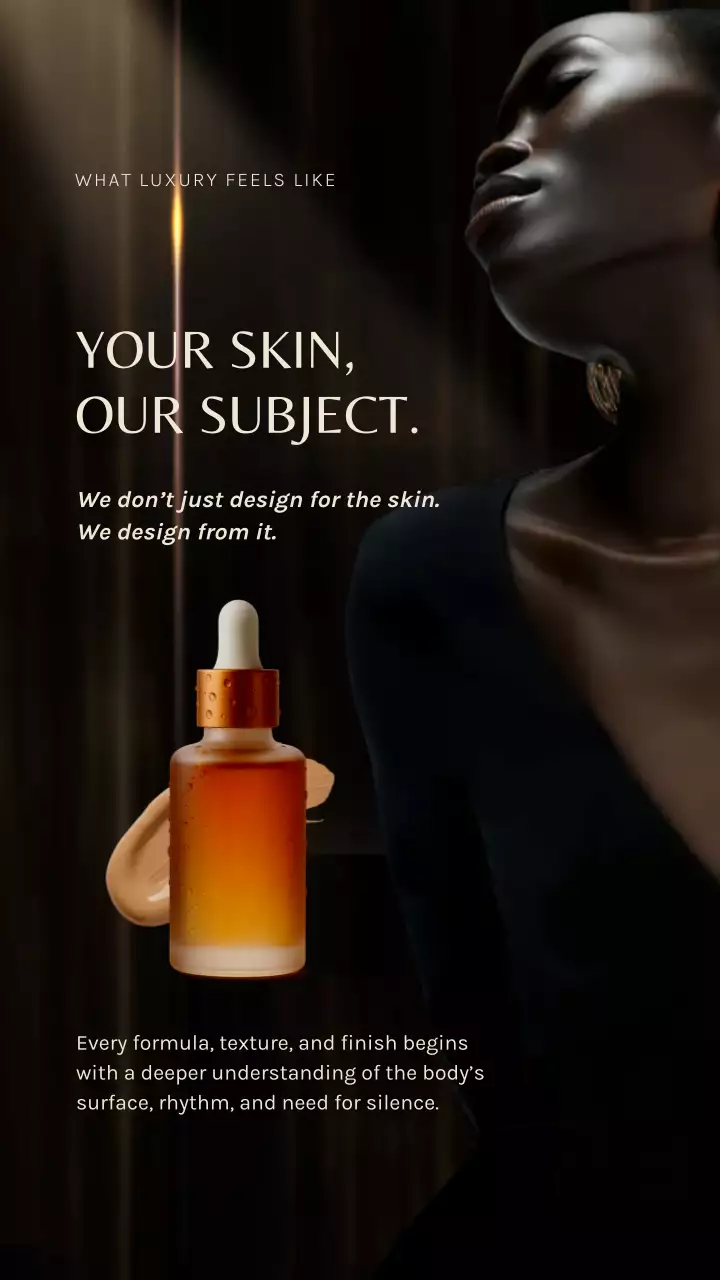 Black Luxury Skincare Promotion Instagram Story Post